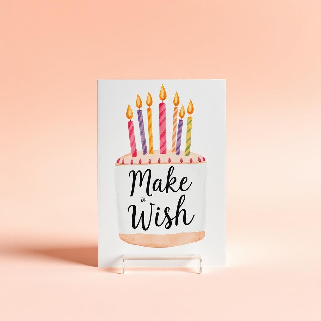 Make a Wish Cake Card