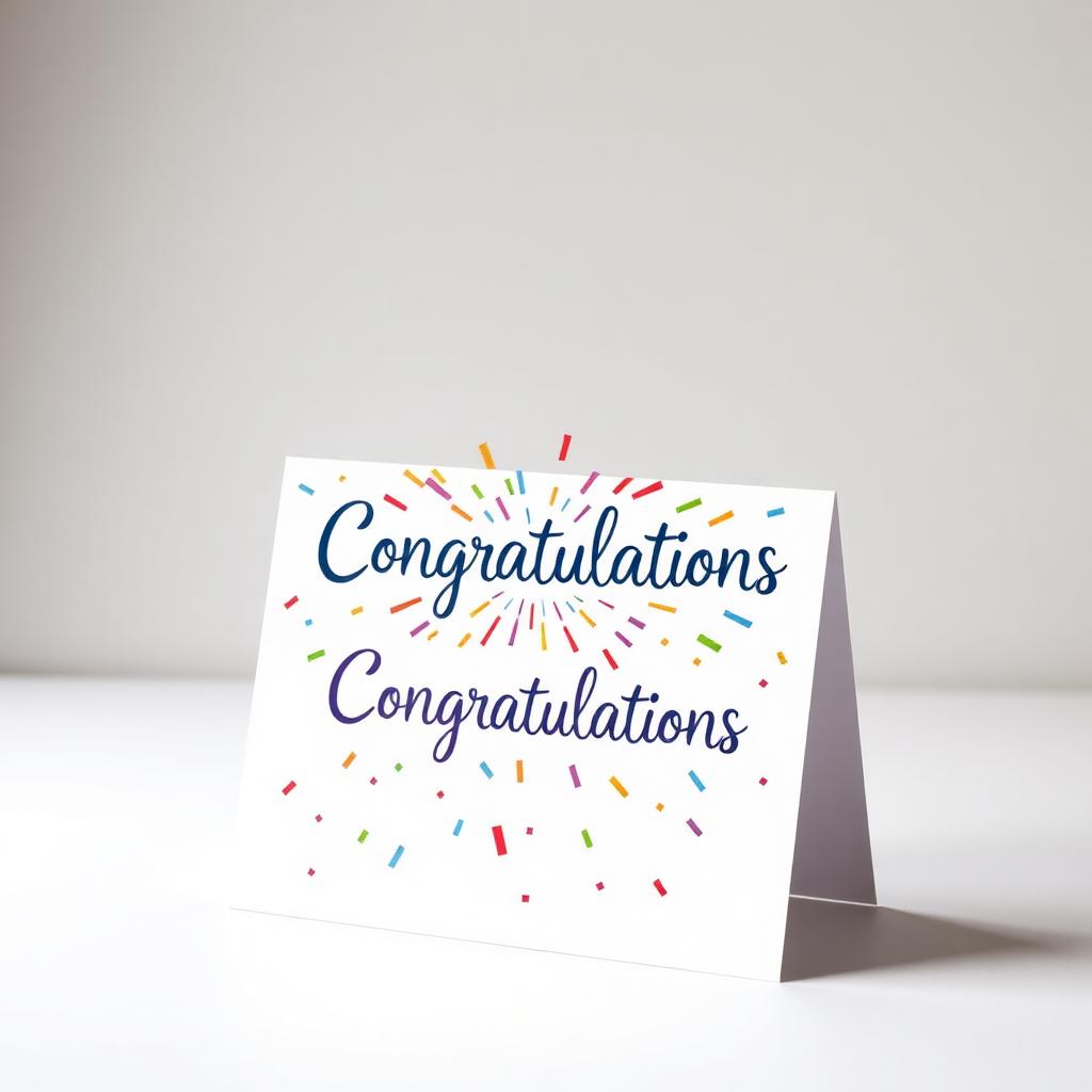 Congratulations Confetti Card