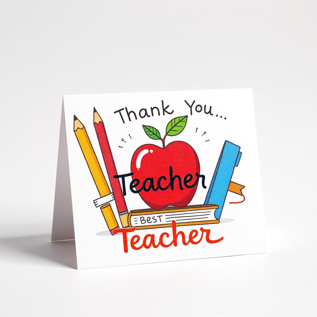 Best Teacher Thank You Card